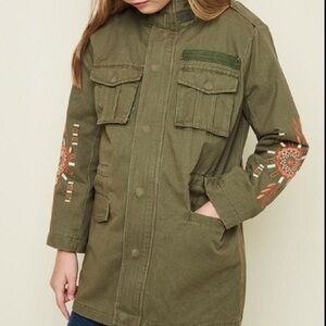 Hayden  Embroidered Cargo Jacket